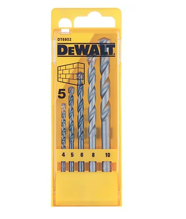 DeWalt Masonry Drill Set 5 Piece